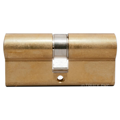 35/35 (70mm) 1 Extra (4 total) Polished Brass Yale Anti-Bump Door Euro Cylinder Mid-Range Door Lock