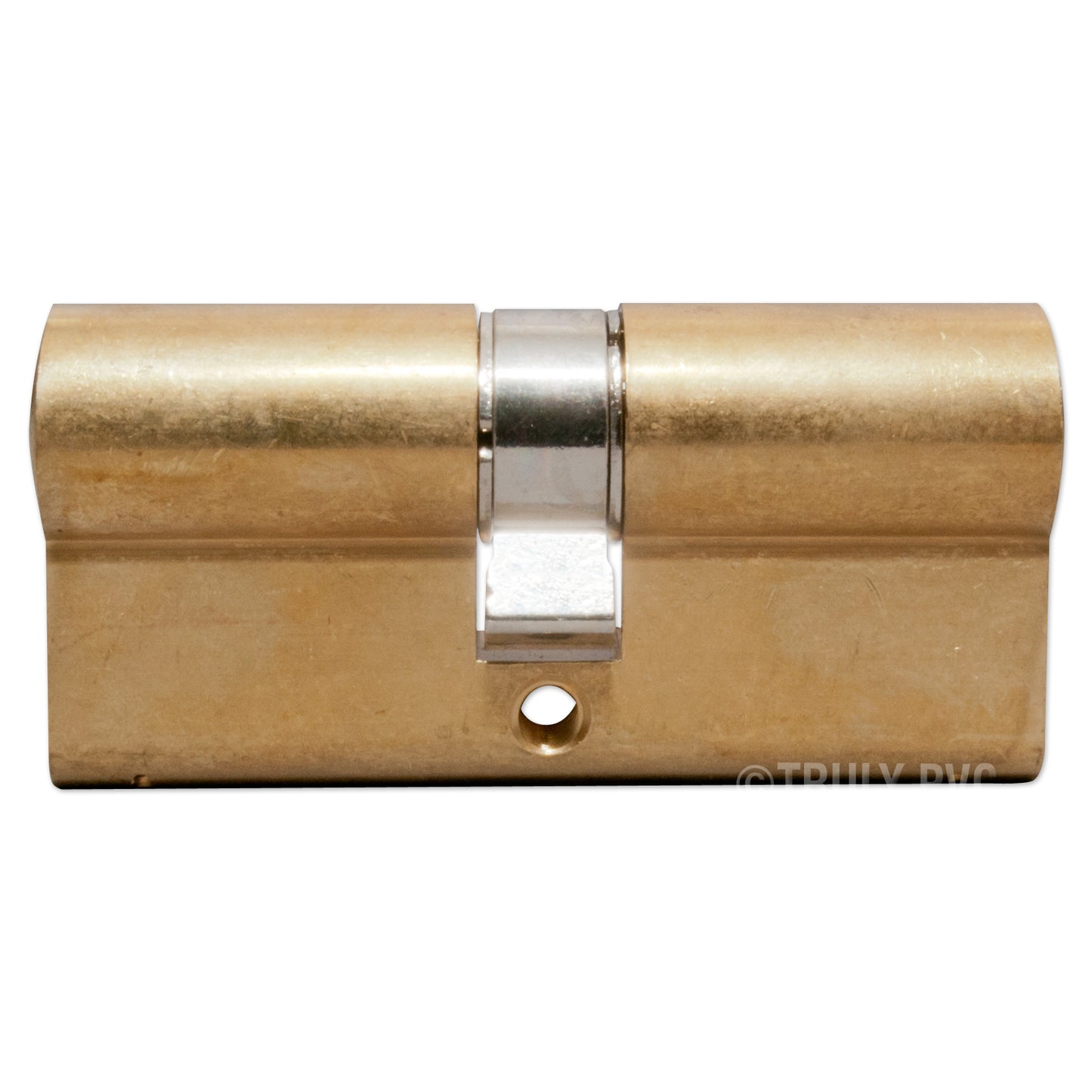 Polished Brass 40/60 (100mm) Pair of Yale Anti-Bump Keyed-Alike Euro Cylinder Door Locks - 35/35 (70mm), Nickel