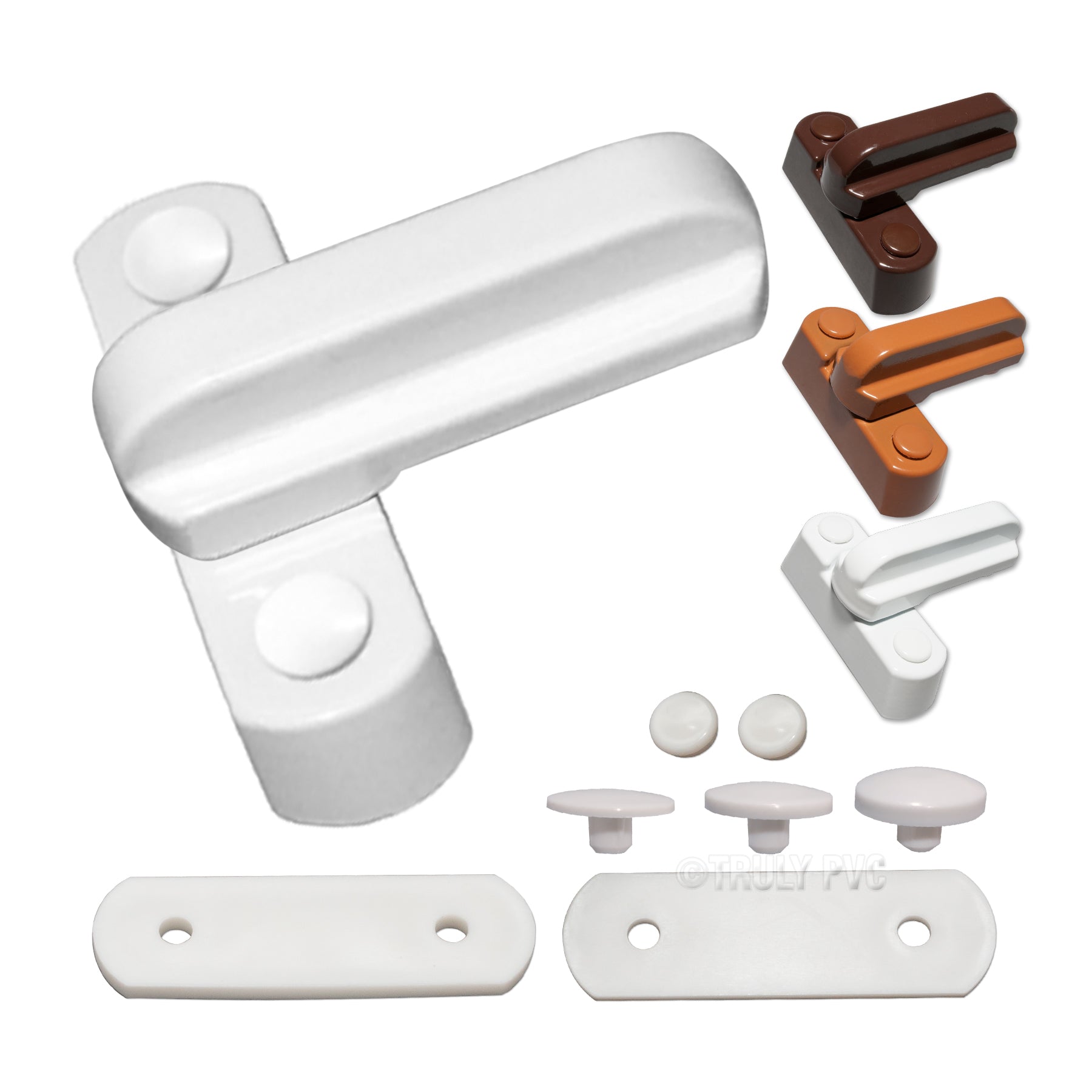 White 10 x Trade Sash Jammer Window & Door Locks