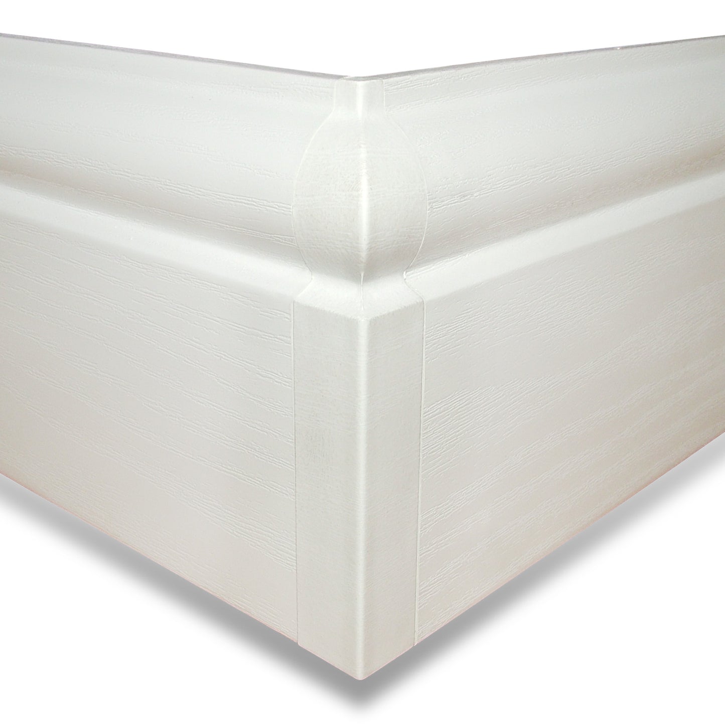 Sample Pack of 150mm Roomline Chamfered Plastic Skirting (2.5m) - White Satin Sample Pack of 150mm Roomline Chamfered Plastic Skirting (2.5m) - White Satin