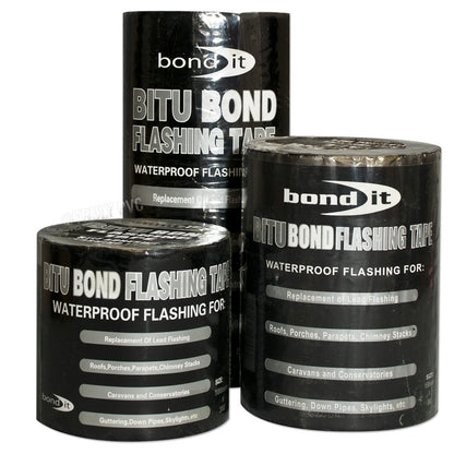 100mm (4") x 10m Bond-It Flashing Tape Bitumen Aluminium Roof Flash 100mm (4") x 10m Bond-It Flashing Tape Bitumen Aluminium Roof Flash