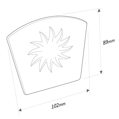 Mill (uncoated) End Cap for Sunwood Screw-Down Conservatory Roof Glazing Hip Bar