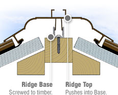 Brown 6m 2m Sunwood Ridge Powder-Coated Aluminium