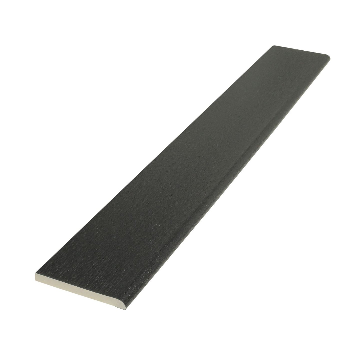 65mm Black Ash Pencil-Round Architrave uPVC Plastic Window Finishing Trim - 45mm, Agate Grey