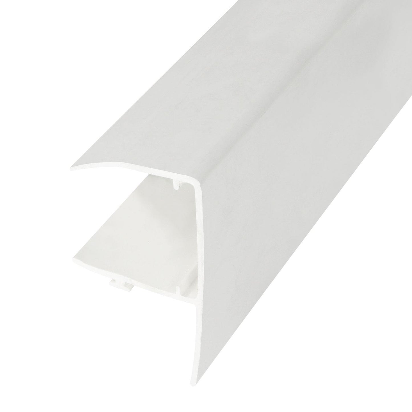 16mm 3m White 10mm, 2.5m, Brown Sunwood Snap-Tight Edge Trim Gable Closure F-Section