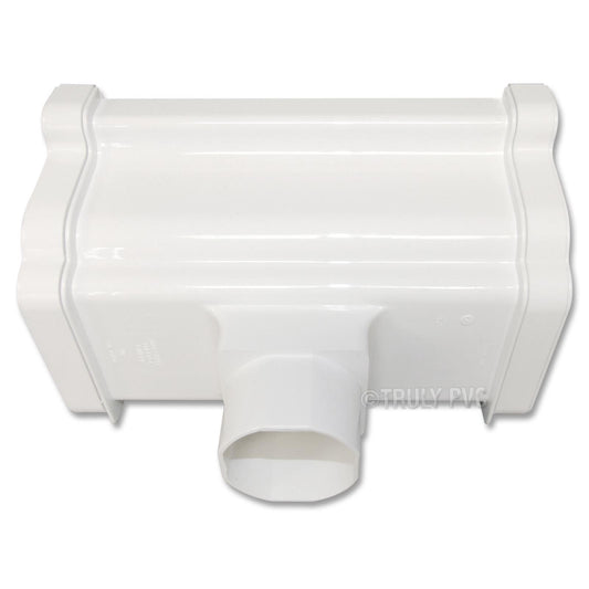 White Marshall Tufflex RWKO1 Gutter Running Outlet