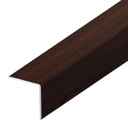 80 x 80 Golden Oak Rigid Angle uPVC Plastic L-Shaped Corner Trim (5m)