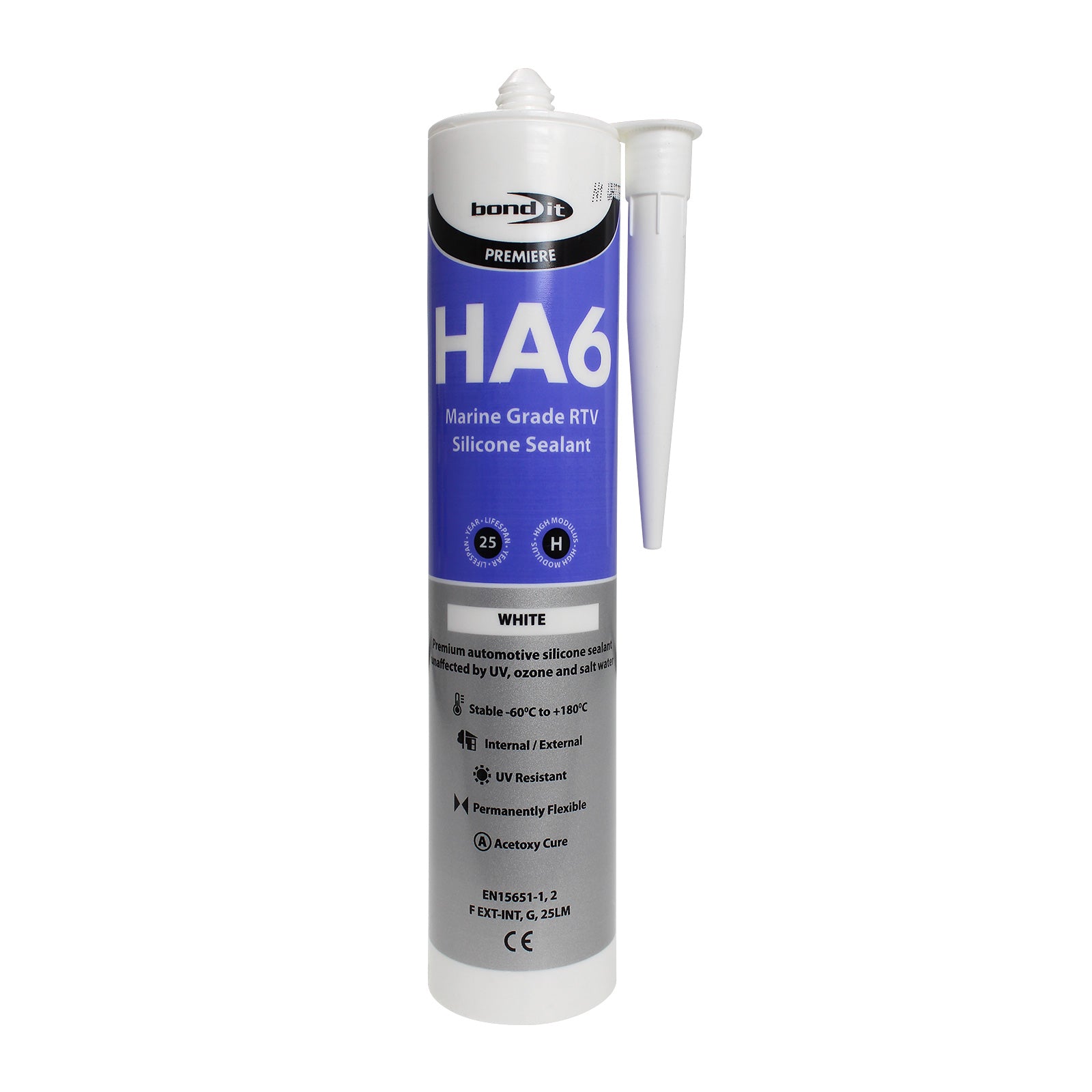 White HA6 Silicone Sealant High Modulus RTV Fish-Safe Marine HA6 High Modulus RTV Fish-Safe Marine Silicone Sealant