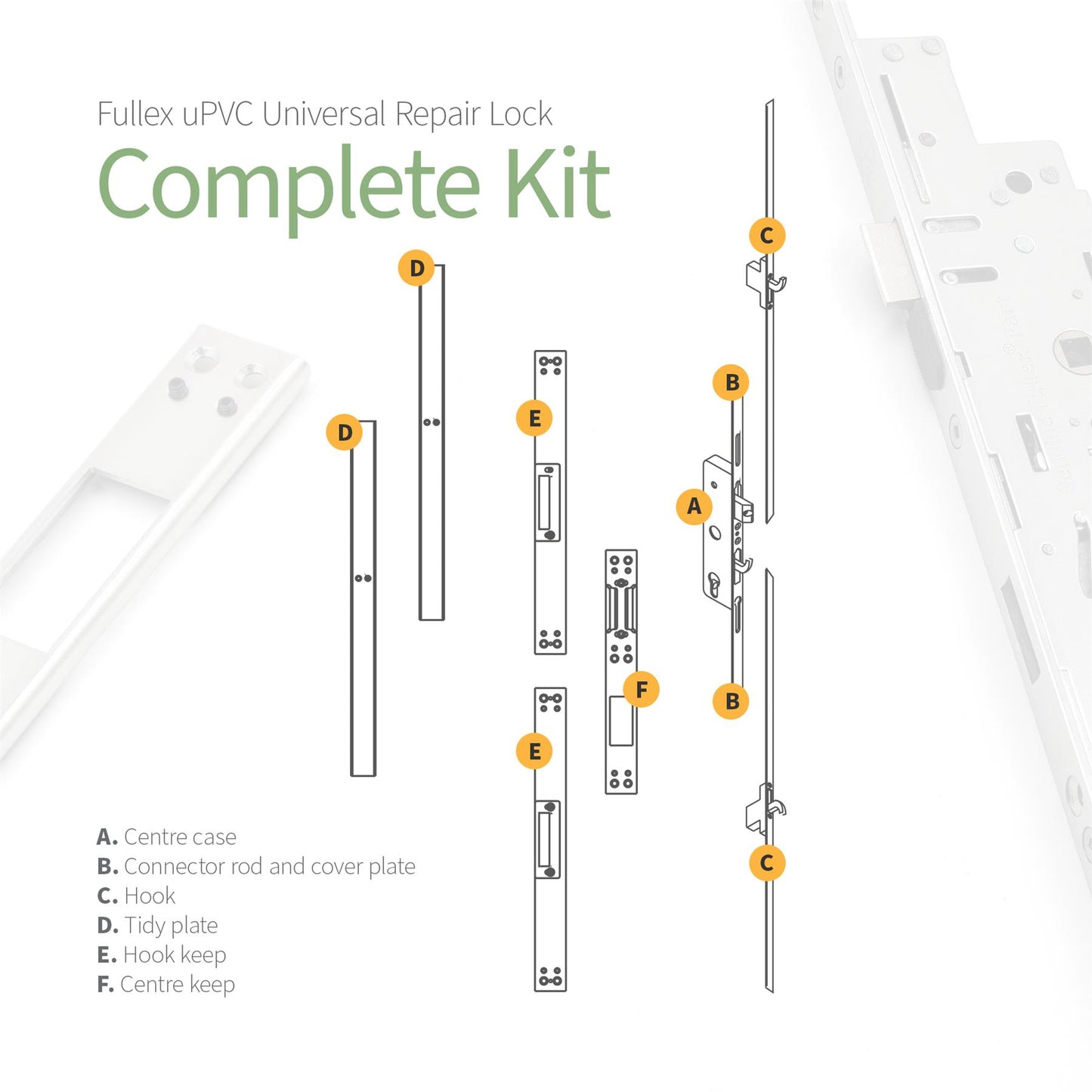 Fullex uPVC Universal Repair Lock