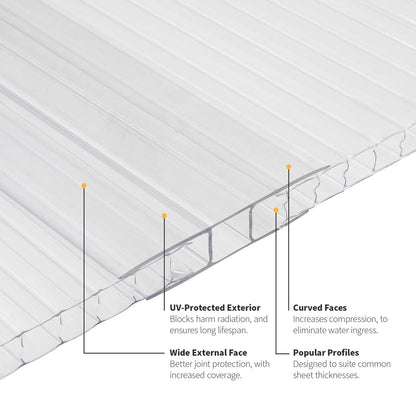 Clear Polycarbonate H-Section