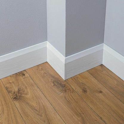 100mm (4") English Oak Roomline Chamfered Skirting Board Sample Pack