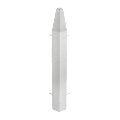 External Corner for 150mm Roomline Modern Chamfered Plastic Skirting - White External Corner for 150mm Roomline Modern Chamfered Plastic Skirting - White