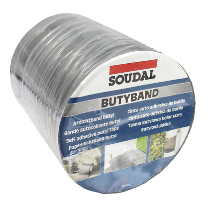 Soudal Butyband Lead Flashing Tape Butyl Rubber Sealing Roll Soudal Butyband Lead Flashing Tape Butyl Rubber Sealing Roll