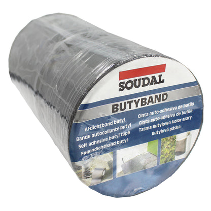 Soudal Butyband Lead Flashing Tape Butyl Rubber Sealing Roll Soudal Butyband Lead Flashing Tape Butyl Rubber Sealing Roll