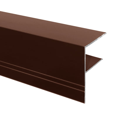 Brown 6m 25mm Aluminium F-Section