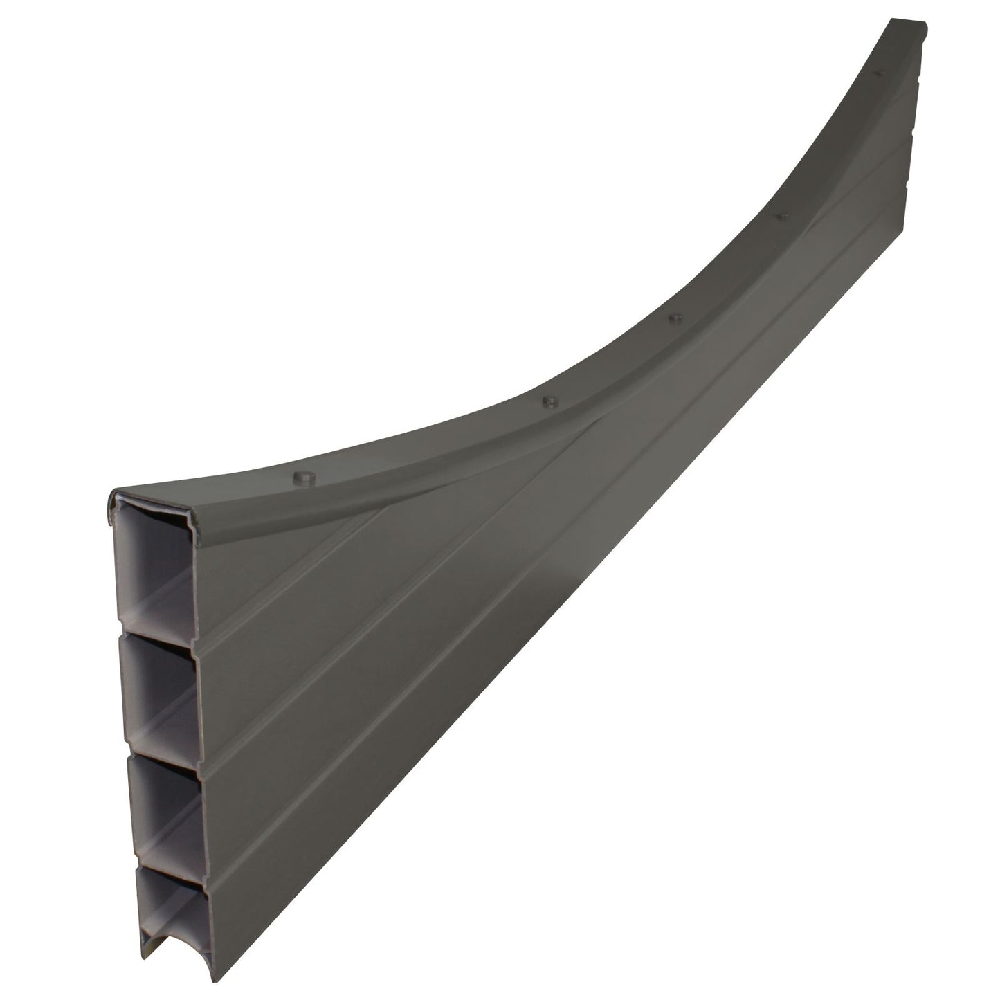 Graphite 1.829m (6 foot) Convex 1.8m (6') Concave Panel Top for Eco Fence Composite Plastic Fencing