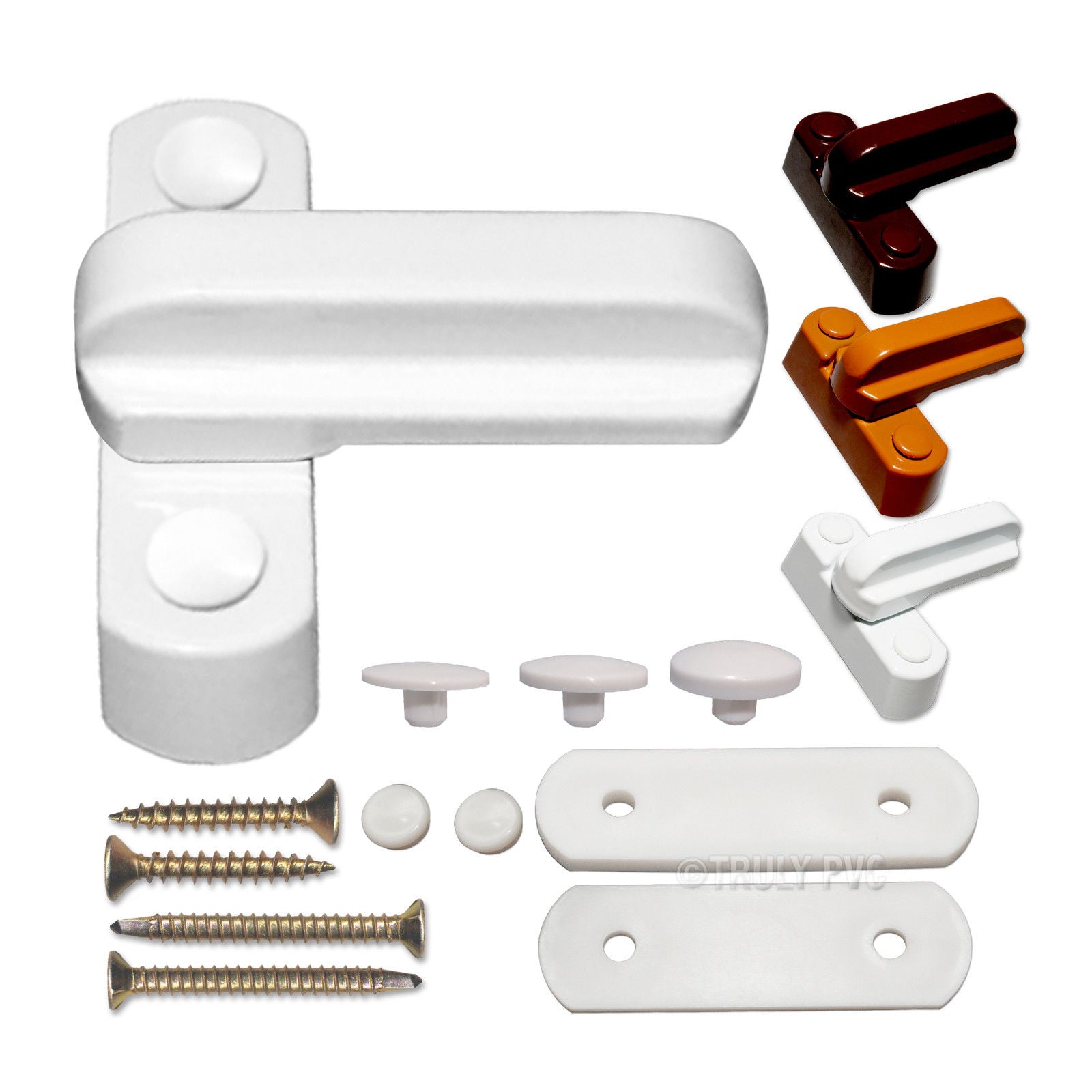 White Sash Jammer Window & Door Restrictor Lock