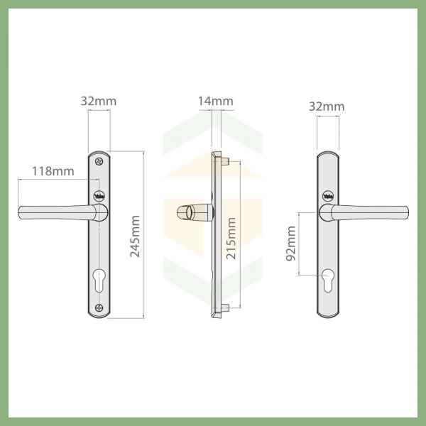 Yale Superior Lever/Lever Door Handle Set