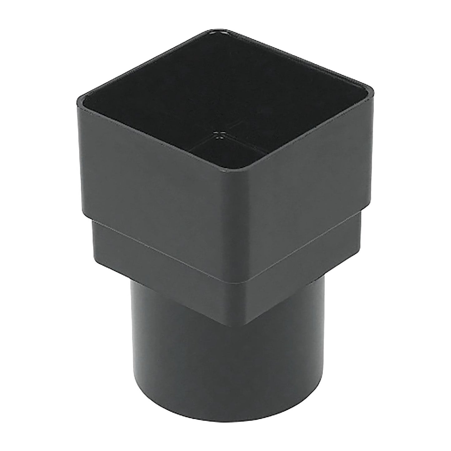 Square-to-Round Adaptor Black FloPlast 68mm Round Downpipe Gutter Parts