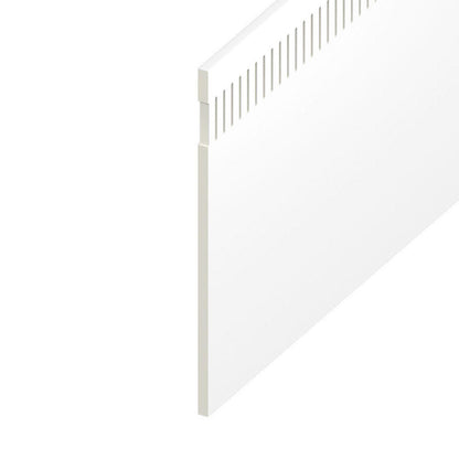 605mm White uPVC Vented Soffit Board - 150mm, White