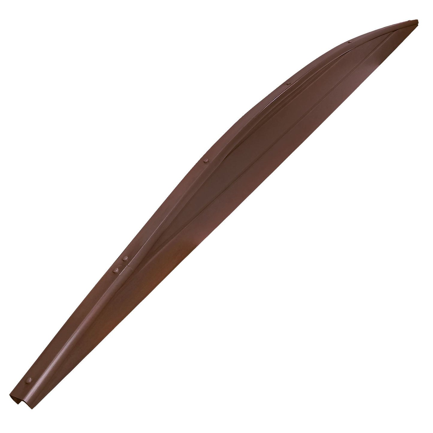 Walnut 2.438m (8 foot) Convex 1.8m (6') Concave Panel Top for Eco Fence Composite Plastic Fencing