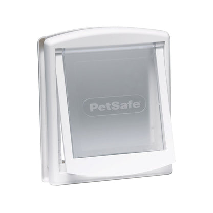 Medium White PetSafe Original Cat Flap Lockable Two-Way Opening