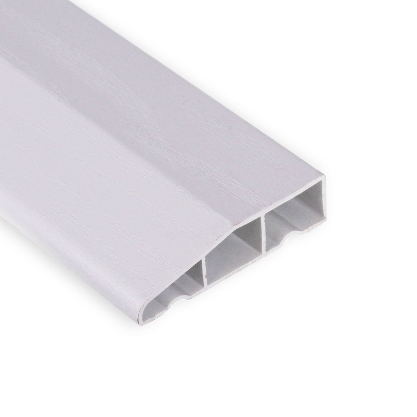 2.7m Roomline uPVC Plastic Modern Chamfered Architrave – White Satin 2.7m Roomline uPVC Plastic Modern Chamfered Architrave – White Satin