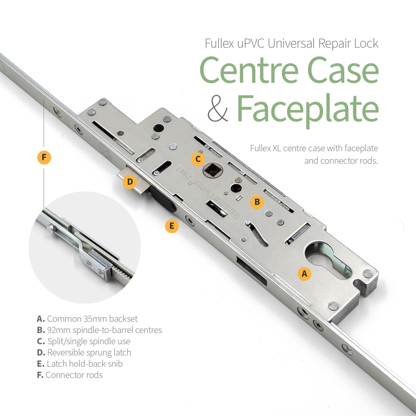 Fullex uPVC Universal Repair Lock