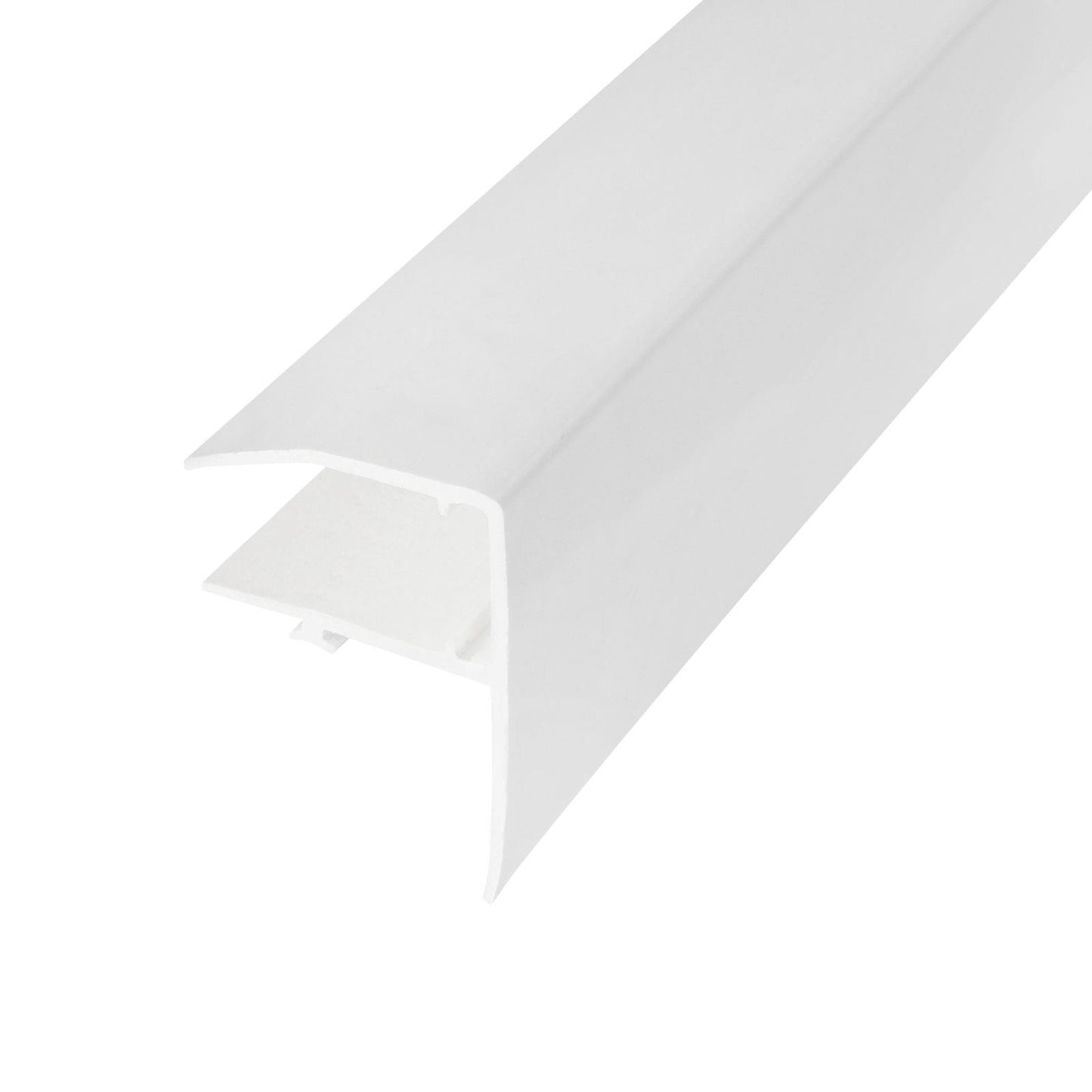 10mm 3m White 10mm, 2.5m, Brown Sunwood Snap-Tight Edge Trim Gable Closure F-Section