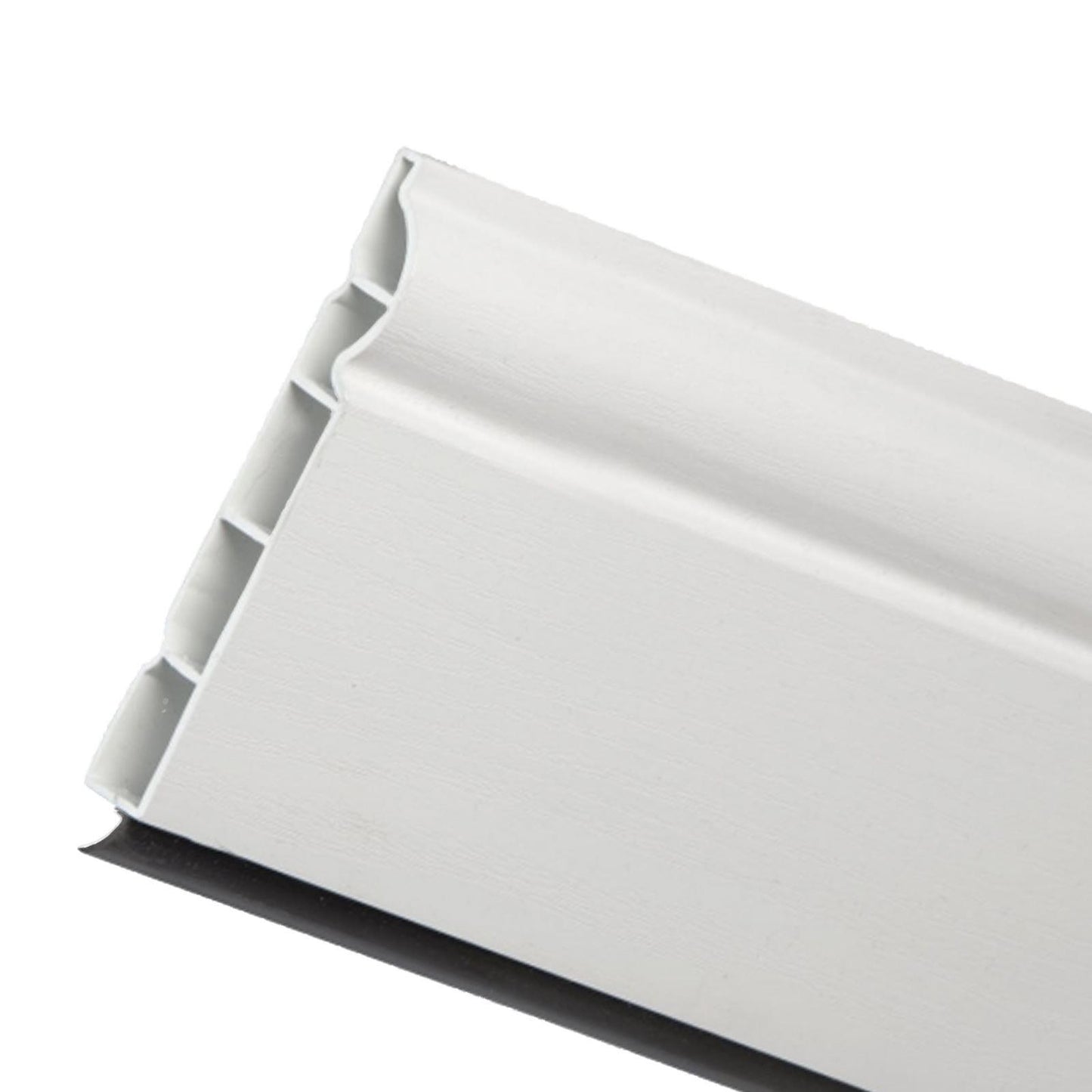 100mm x 5m Roomline Ogee/Torus uPVC Plastic Skirting Board - White Satin 100mm x 5m Roomline Ogee/Torus uPVC Plastic Skirting Board - White Satin