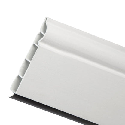 100mm Roomline Ogee/Torus uPVC Plastic Skirting Board (2.5m) - White Satin 100mm Roomline Ogee/Torus uPVC Plastic Skirting Board (2.5m) - White Satin