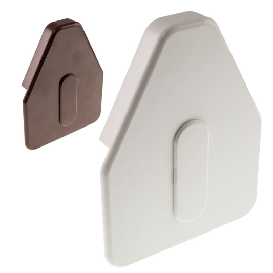 White Glazing Bar End Cap for Heavy Duty Self-Supporting Roof System