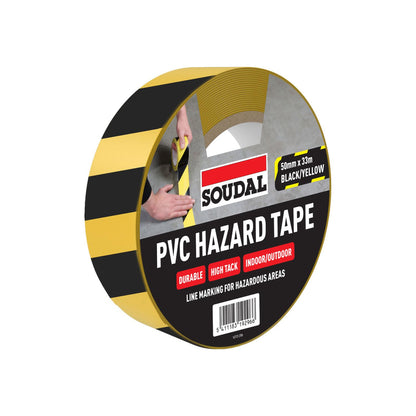 Soudal PVC Self-Adhesive Hazard Tape