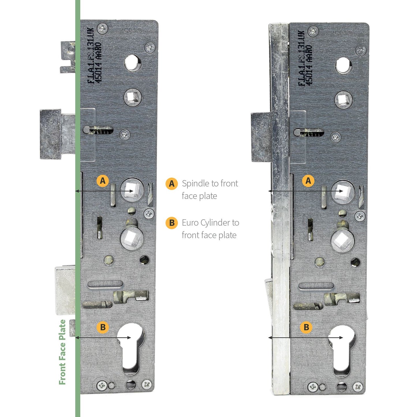 Yale Lockmaster 45mm Gearbox (with Spacing Plate) - Dual