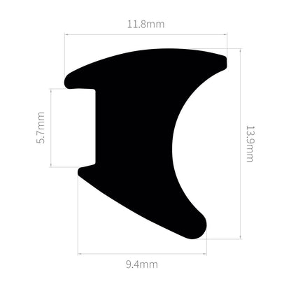 E700 2m ExtrudaSeal Wedge & 'E' Gasket Window and Door Seal