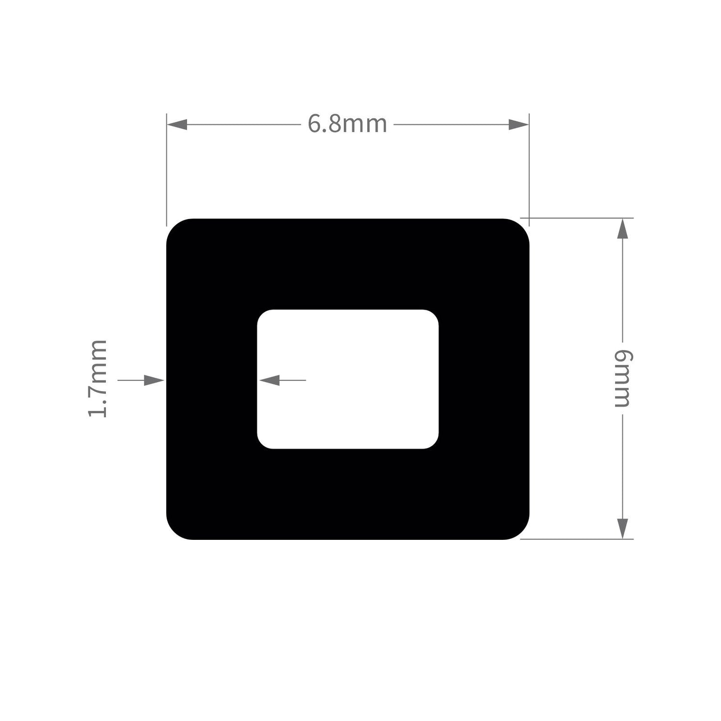 1863 50m ExtrudaSeal Smart Bifold Door Gasket Rubber Wedge 'E' Bubble and Flipper Seals