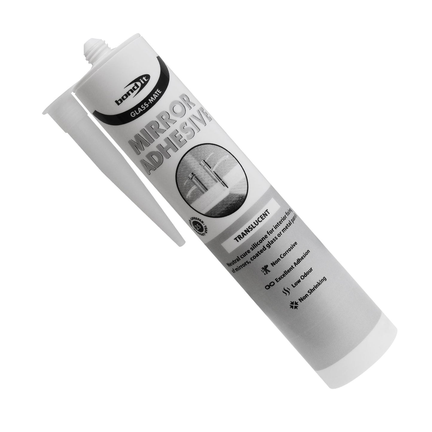 Glass-Mate BDMIRT Mirror Adhesive Silicone Sealant Glass-Mate BDMIRT Mirror Adhesive Silicone Sealant