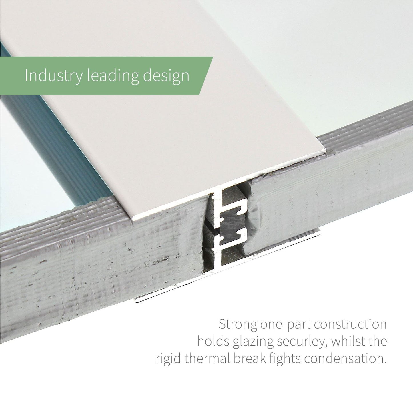 24/25mm Aluminium Muntin Bar (1m)