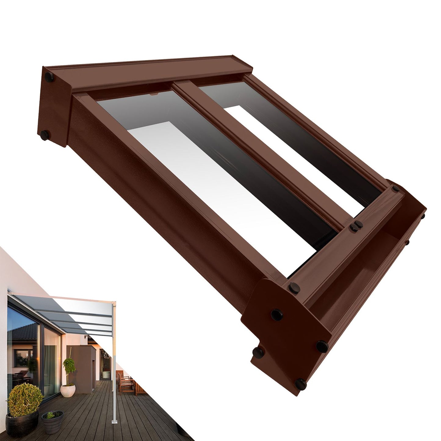 Glass-Like Evolution Canopy (Solid Polycarbonate) - Brown