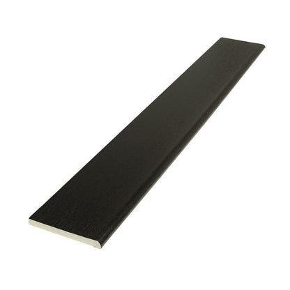 65mm Golden Oak Pencil-Round Architrave uPVC Plastic Window Finishing Trim - 45mm, Agate Grey