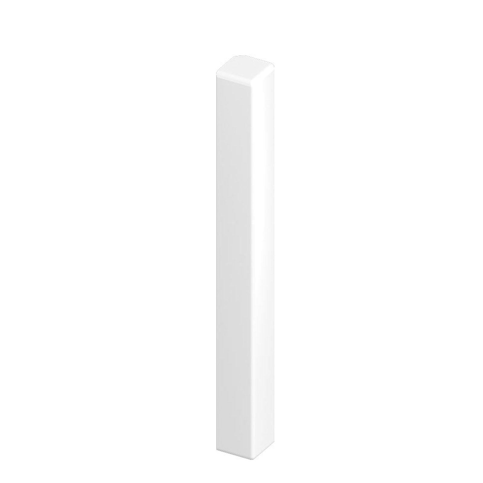 Black Ash 90° External Corner Trim for uPVC Plastic Fascia/Capping Board - White