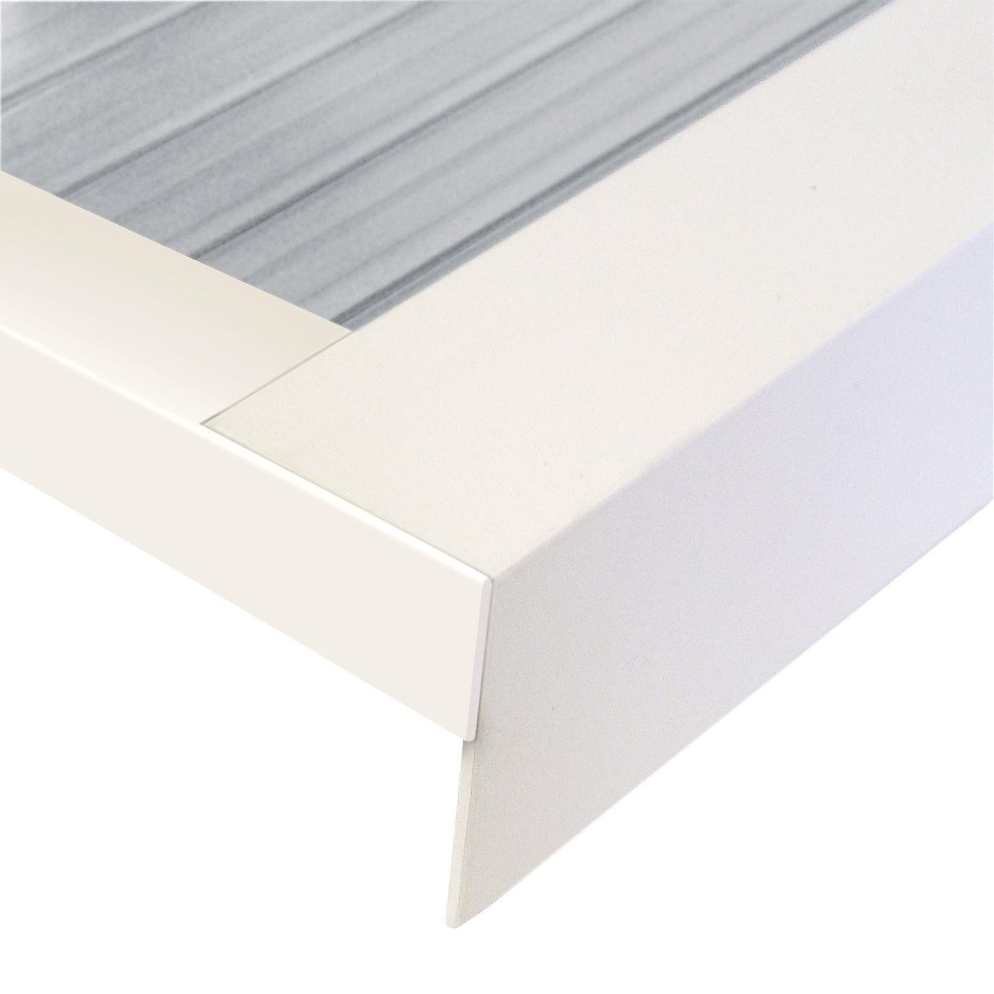 White 6m 16mm Aluminium F-Section