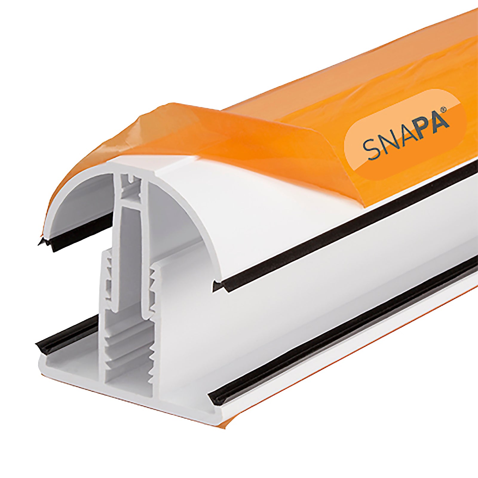 2m SNAPA Snap-Fix Push-Fit Roof Glazing Main Bar for Polycarbonate Lean-to