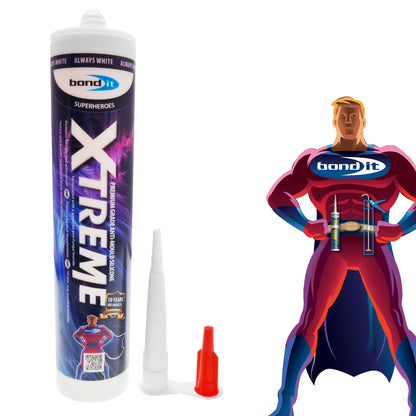 Xtreme White Anti-Mould Silicone Sealant for Bathrooms and Kitchens Xtreme White Anti-Mould Silicone Sealant for Bathrooms and Kitchens