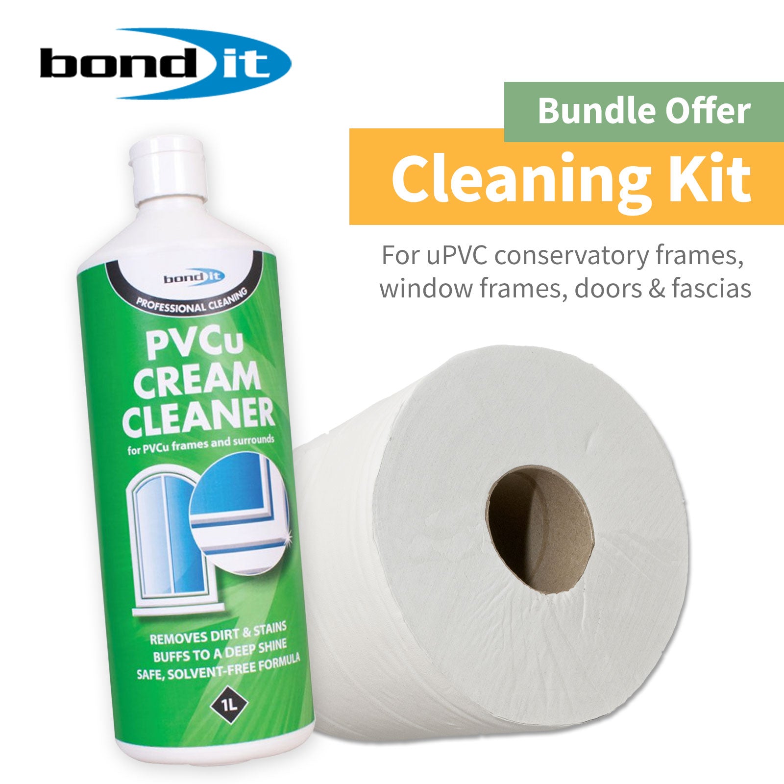 uPVC Cream Cleaner + Tissue Roll uPVC Cream Cleaner + Tissue Roll