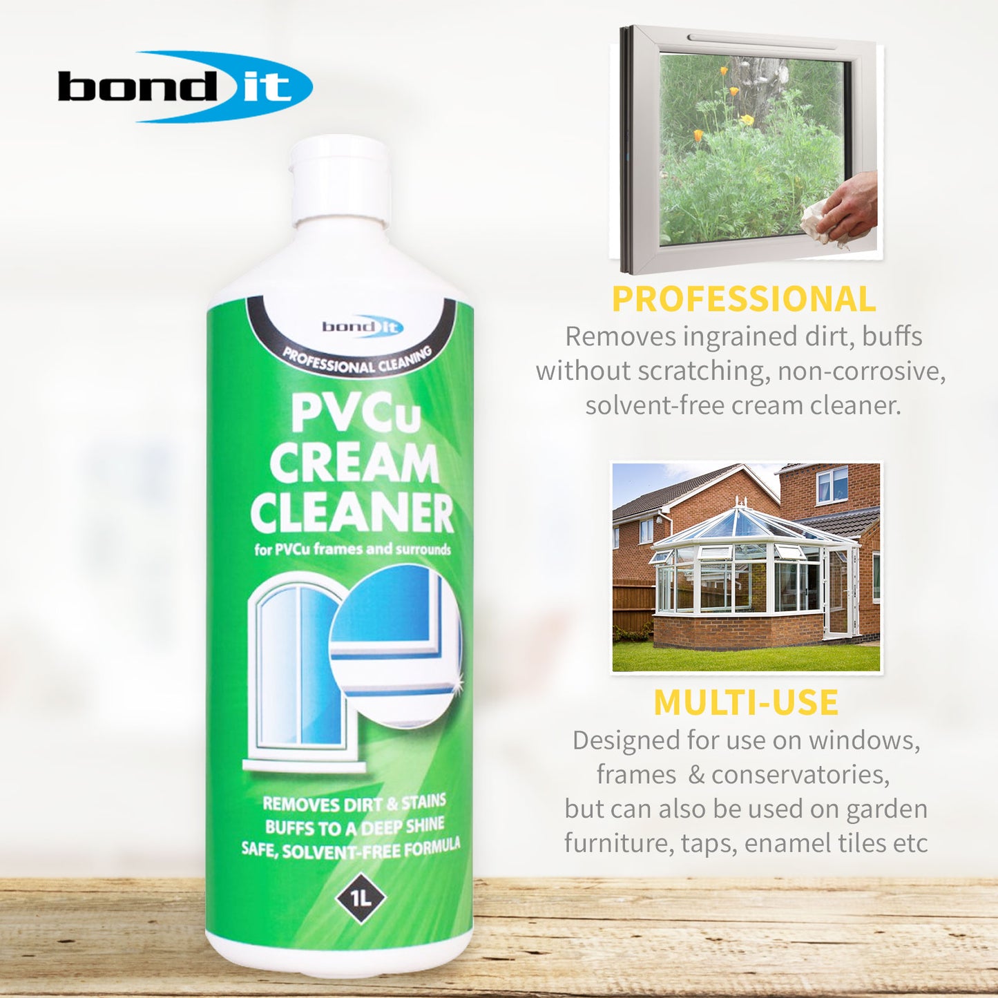 uPVC Cream Cleaner Polish for Home and Conservatory Plastic uPVC Cream Cleaner Polish for Home and Conservatory Plastic