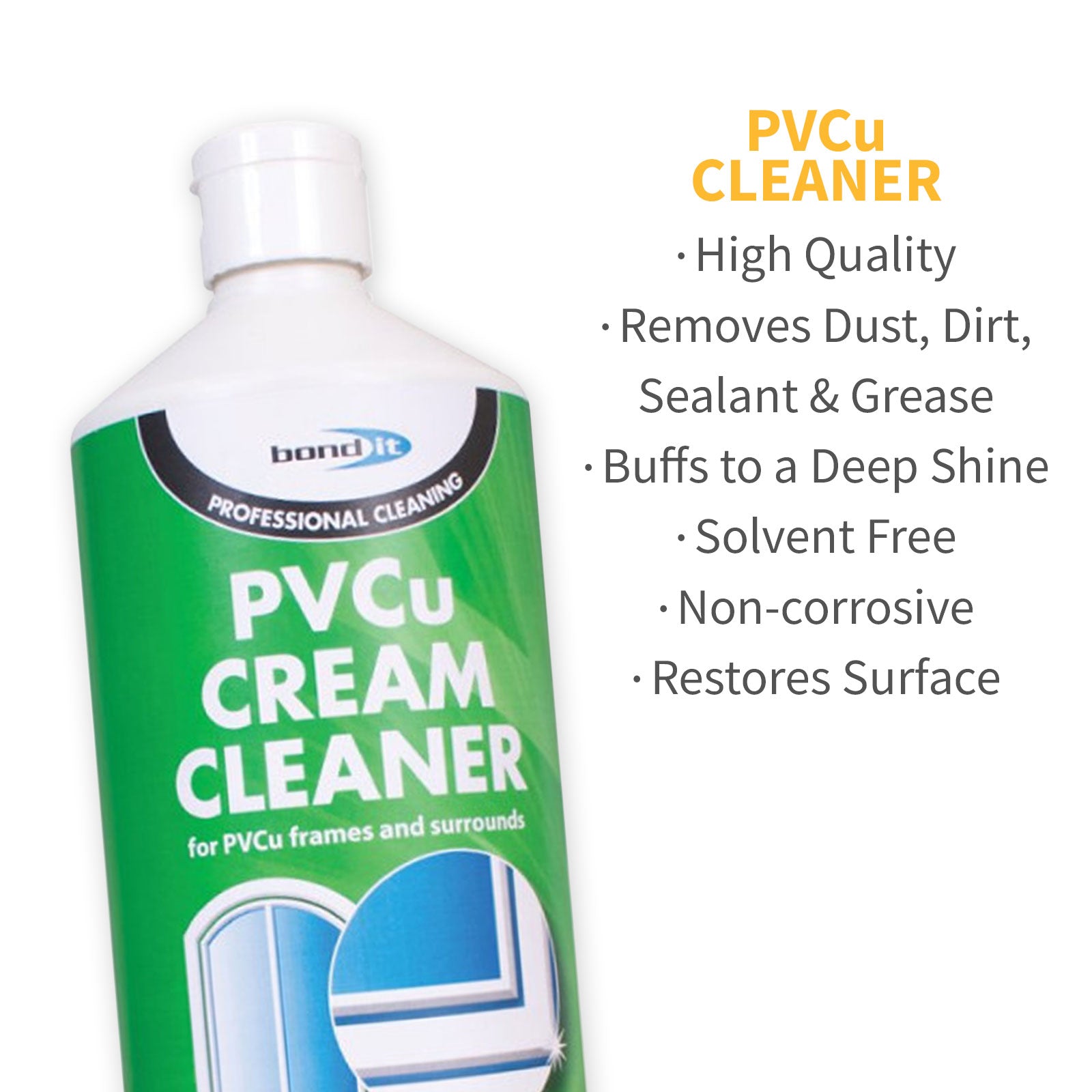 uPVC Cream Cleaner Polish for Home and Conservatory Plastic uPVC Cream Cleaner Polish for Home and Conservatory Plastic