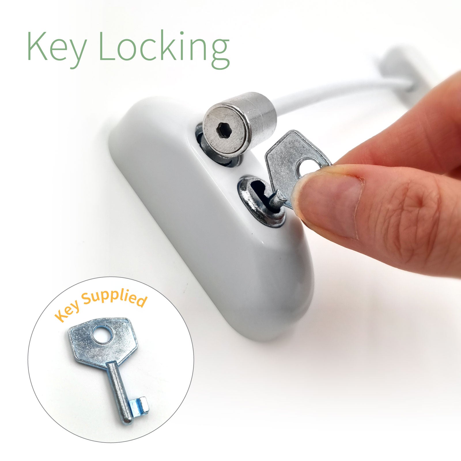 TruMAX Key-Locking Window Door Cable Restrictor TruMAX Key-Locking Window Door Cable Restrictor