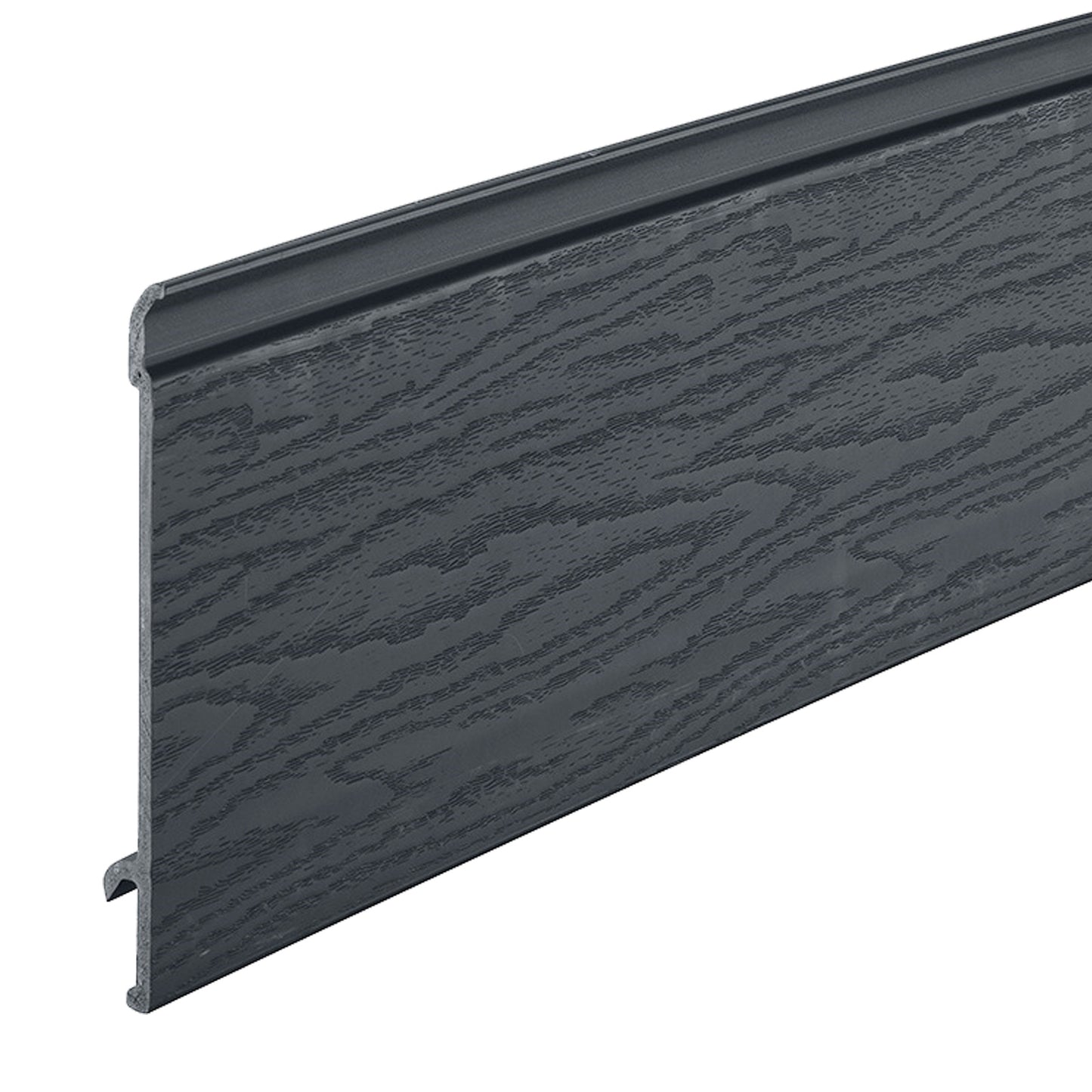 Taupe Sample of Coastline Composite Shiplap Cladding Boards - Anthracite Grey