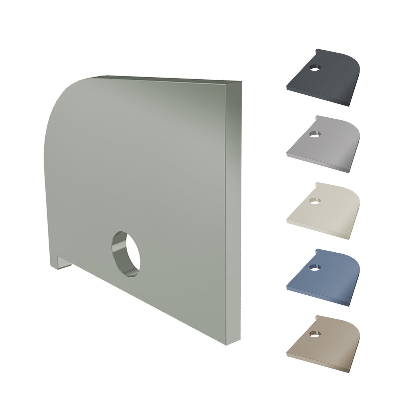 Anthracite Grey Window Head Trim End Cap for Coastline Shiplap Cladding – Anthracite Grey